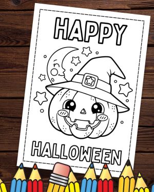 Ilmainen halloween värityskuva